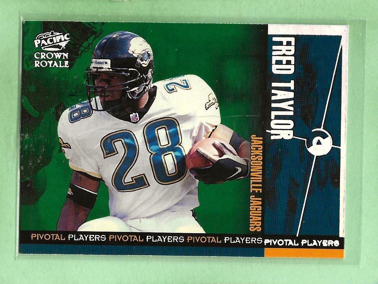 FRED TAYLOR - 1998 Pacific Crown Royale "Pivotal Players" - #14 - Jaguars
