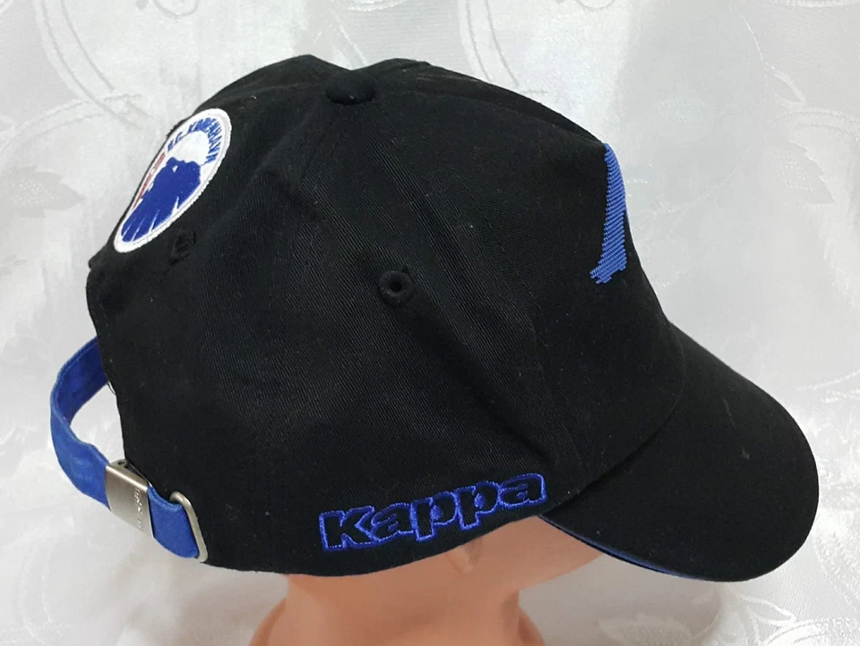 ВИНТАЖНЫЙ ПОДЛИННЫЙ КАППА F.C.КОПЕНГАГЕН ЛОГОТИП ЧЕРНЫЙ БЕЙСБОЛЬНАЯ КЕПКА ШЛЯПА SIZE7 3/8EU59 - Изображение 3 из 4