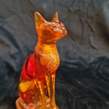 Rare Ancient Egyptian Amber Statue Of Egyptian Bastet Antiquities' Figurine BC