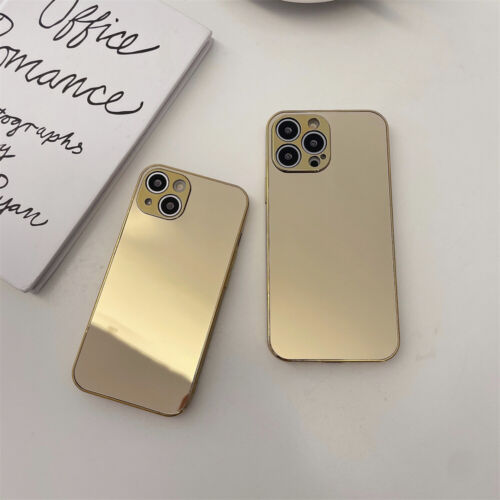 Phone Case For iPhone 16 Pro Max 15 14 13 12 11 X 7Plus Shockproof Mirror Glossy