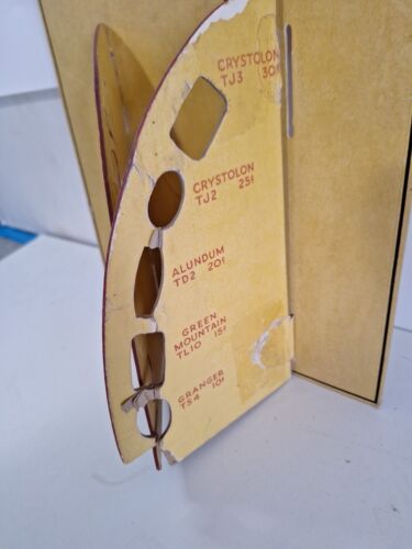 Norton Scythe Stones Store Sign Display Cardboard Damaged Sharpening Knives - Picture 4 of 10