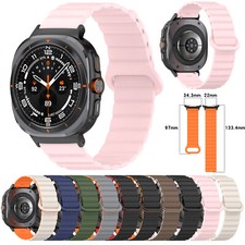 Magnetic Silicone Sports Band Strap Bracelet For Samsung Watch 7 Ultra 47mm
