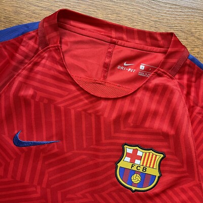 BARCELONA NIKE 2016/2017 FOOTBALL SOCCER WARM UP JERSEY SIZE “S