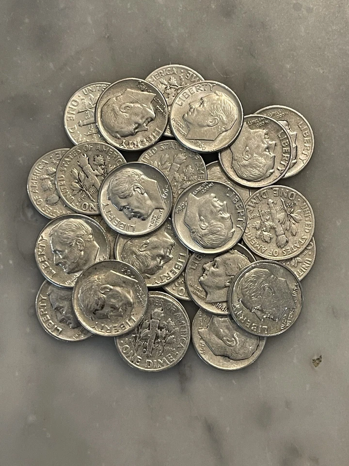 Lot of 25 Roosevelt Dimes 1946-1964 90% Silver CHOOSE HOW MANY LOTS OF 25 COINS! - Image 2 of 4