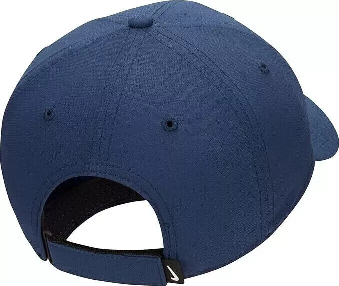 Nike Club Cap Structured Swoosh Golf Hat Midnight Navy Size M/L