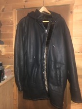 Sergio Benini Leather Woman’s Coat Size 3 Xl Tall