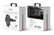 Universal Car CD Slot Phone Mount - 360  Adjustable, Fits 3.5-7" Devices, Black