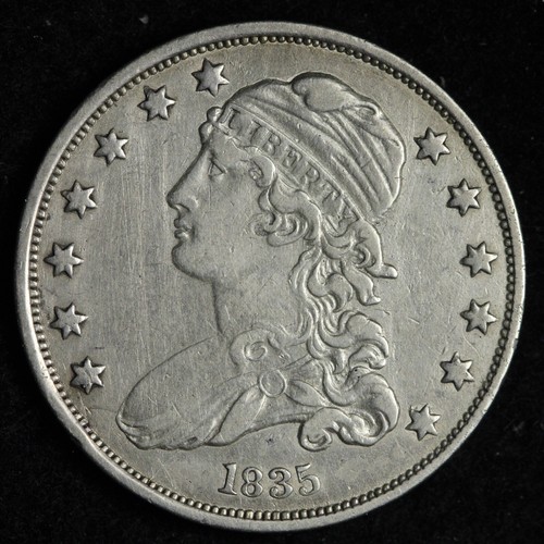 1835 Capped Bust Silver Quarter XF+ E233 TVNLM