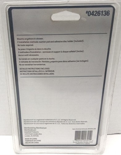 New Aqua Source Adjustable Handheld Showerhead Bracket -0426136 Chrome Finish - Picture 2 of 5