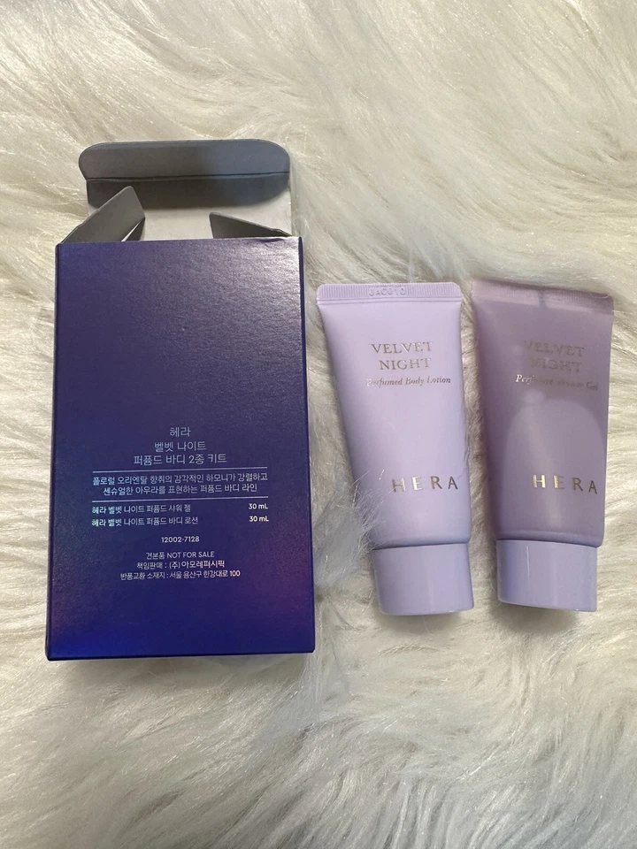 JUEGO CORPORAL PERFUMADO NOCHE HERA VELVET GEL DE DUCHA 30 ML X 2 + loción corporal 30 ml X 2 Foto 3 de 4