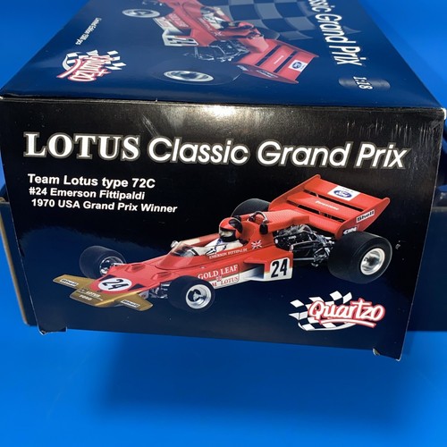 1/18 Quartzo 1970 LOTUS-FORD TYPE 72C #24 EMERSON FITTIPALDI - USA GP WINNER - Picture 18 of 20