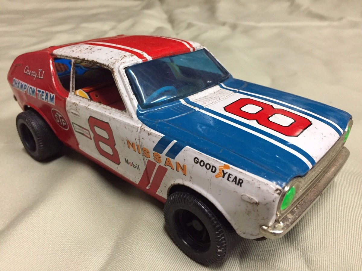 70S ICHIKO NISSAN CHERRY X1 FRICTION TIN TOY JDM JAPAN