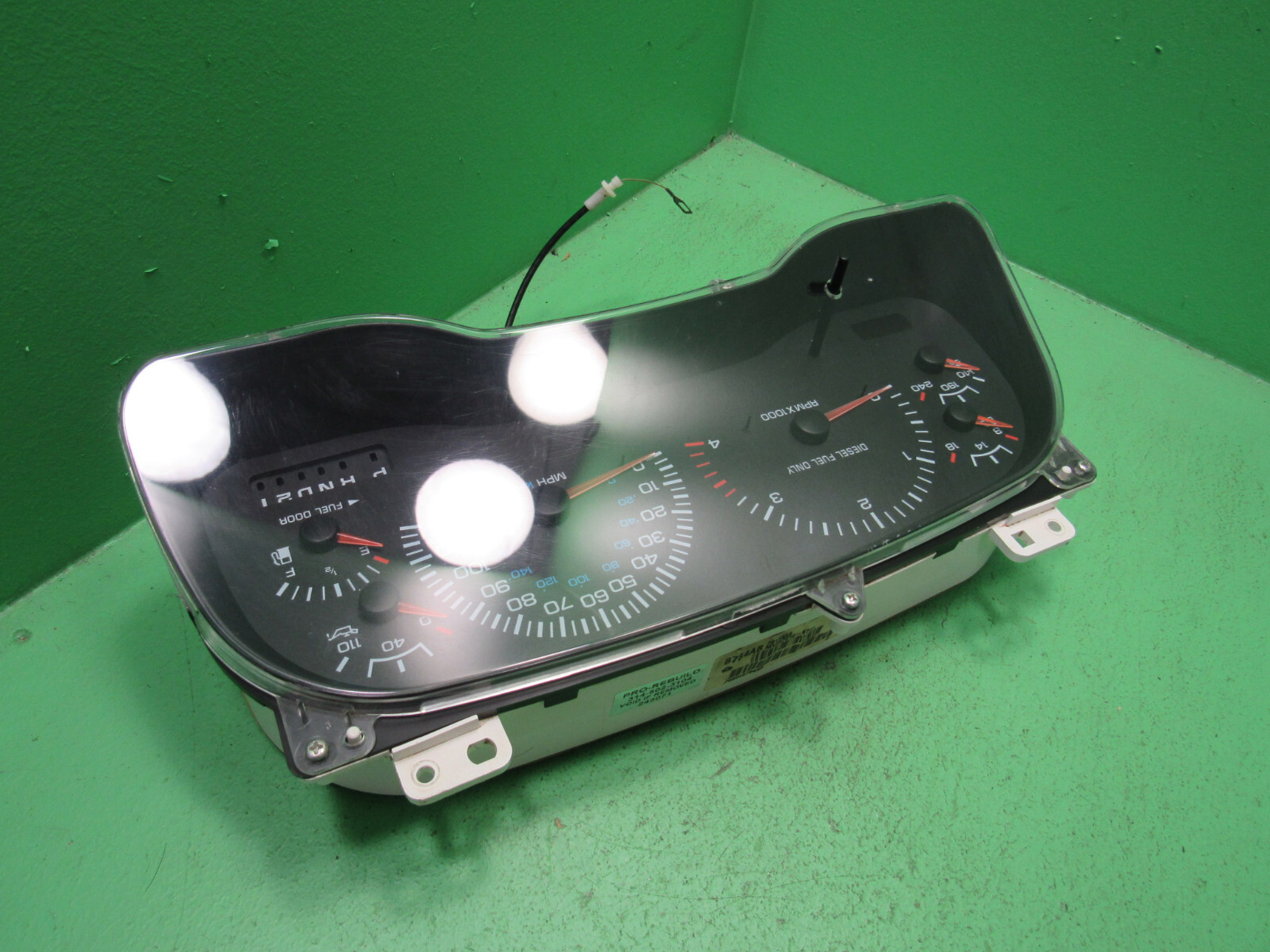02 DODGE RAM CUMMINS DIESEL INSTRUMENT GAUGE CLUSTER SPEEDO TACH 305K ...