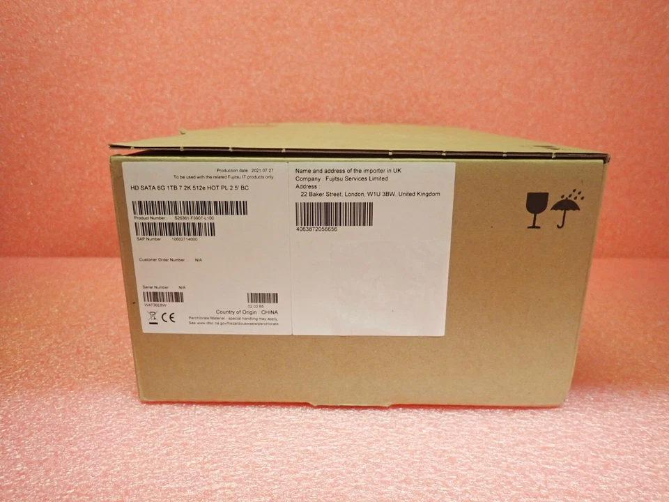 NEW Fujitsu 1TB 2.5" 7.2K SATA 6G Hot-Plug Hard Drive HDD S26361-F3907-L100 - Image 2 of 4