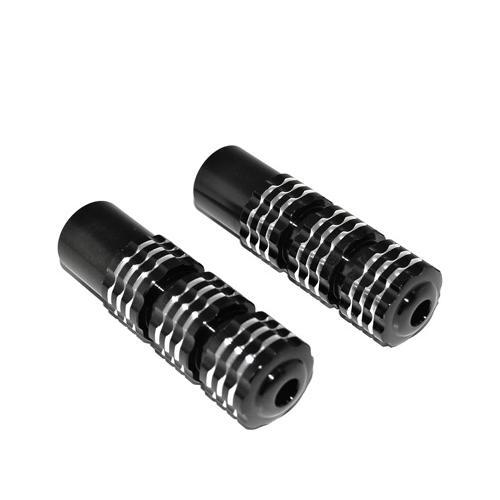 Repose pied cyclo alu noir moleté antidérapant pour Peugeot 103