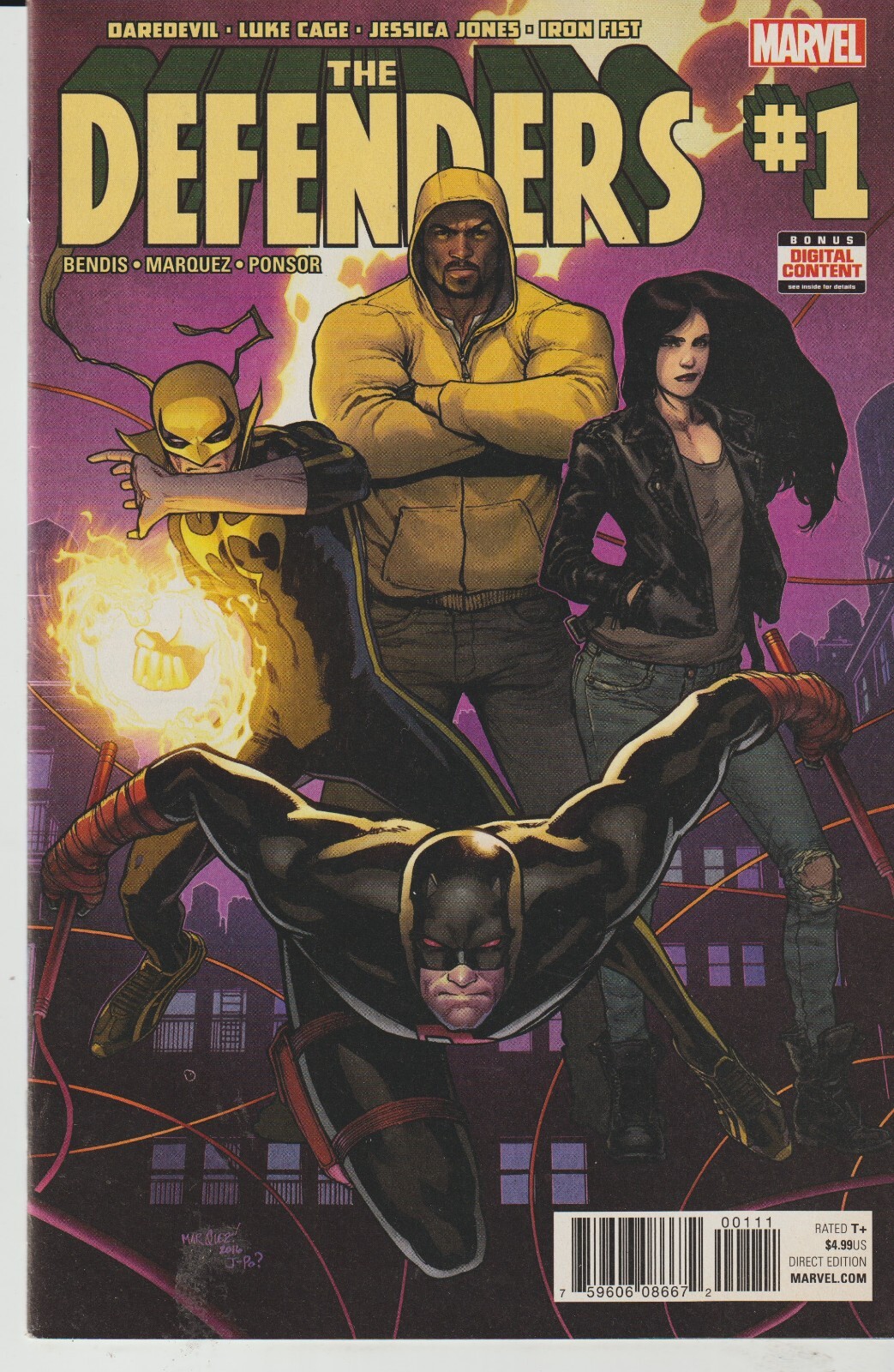 MARVEL COMICS DEFENDERS #1 (2017) 1ST PRINT VF+