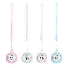 Portable Silicone Digital Carabiner Watch Fob Quartz Hanging Nurse Pocket Watch