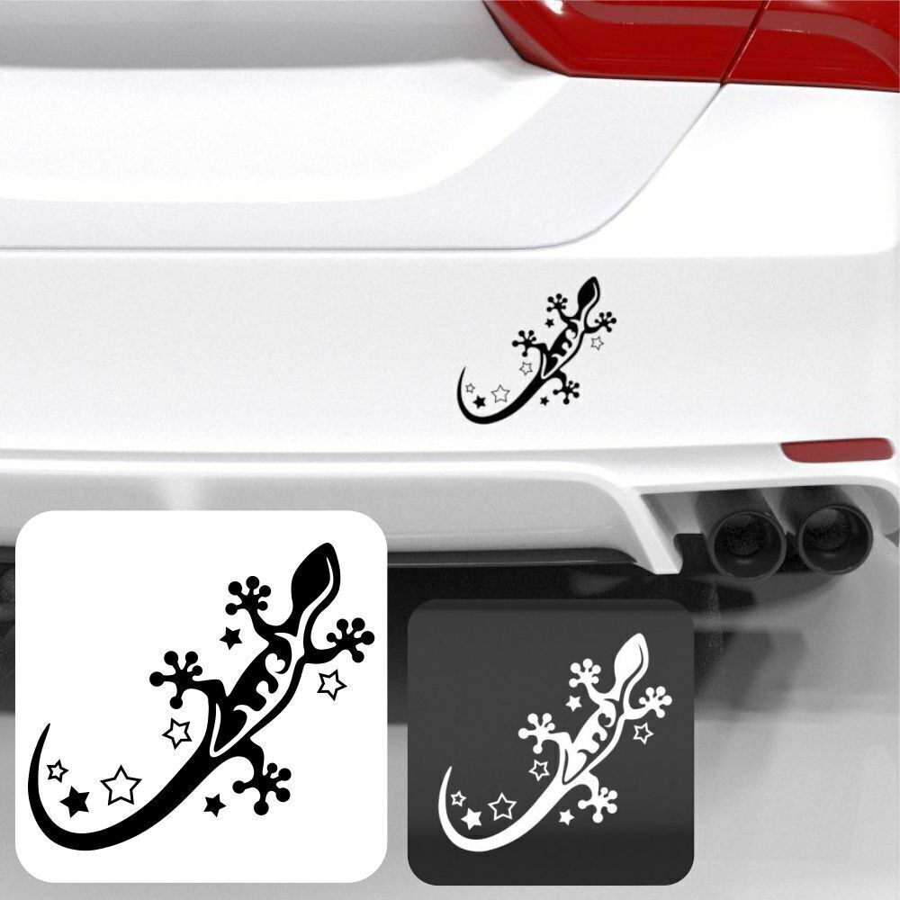 Lagarto Pegatina Lagarto Pegatinas Gekko Gecko Negro 20x10 CM N28014E