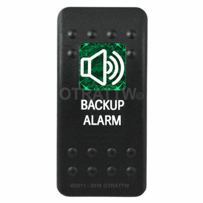 OTRATTW Carling Technologies Contura II Rocker Switch, BACKUP ALARM, GREEN LENS