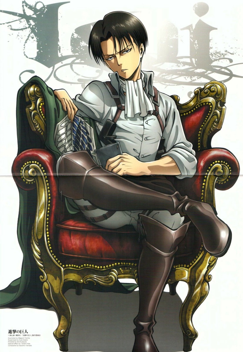 poster promo Attack on Titan Shingeki no Kyojin anime Levi | eBay