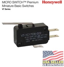 HONEYWELL V7-1C17D8-022 Premium Mini Swch,15A,SPDT,Lng Strt Levr