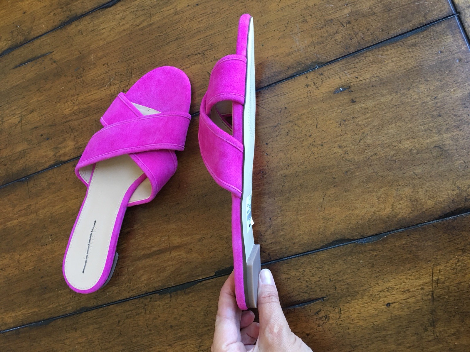 Nuevo J. Crew Cora De Gamuza Cora Crew entrecruzadas se Desliza Sandalias vibrante Fucsia Talla 8.5 M H7331 fb0fc7 Nuevo J. Crew Cora De Gamuza Cora Crew entrecruzadas se Desliza Sandalias vibrante Fucsia Talla 8.5 M H7331 fb0fc7