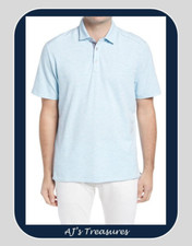 NWT  Men's Tommy Bahama Coasta Vera Polo  Turquoise Haze  Size XL