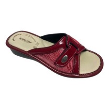 SCARPE CIABATTE SANDALI DONNA SANYCOM 70 PELLE ROSSO ORIGINALE PE 2024