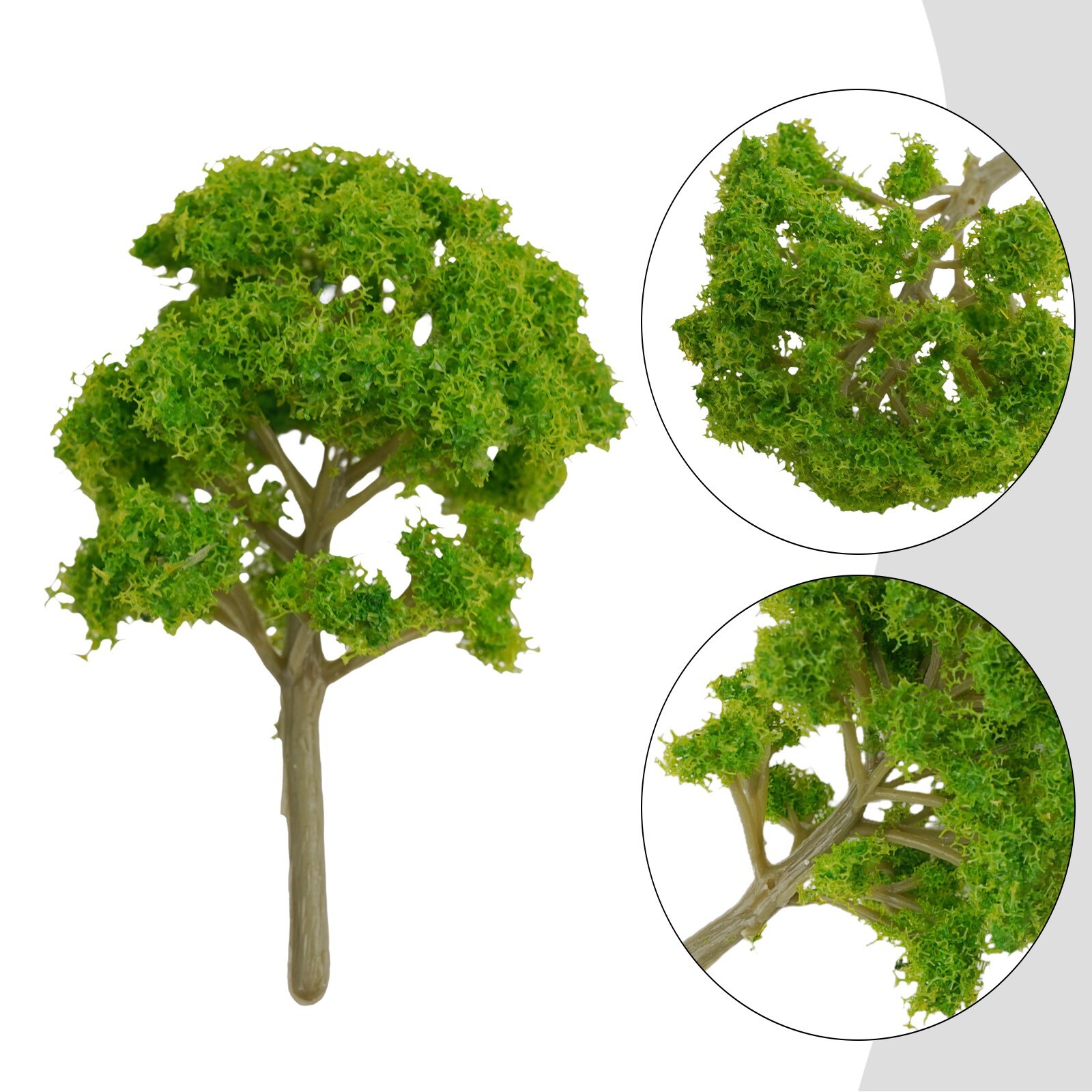 10Pcs 9cm DIY Model Tree Green Plastic Resin For Mini Building Sand Table Model