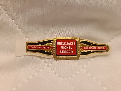 Vintage Early CIGAR BAND unused: UNCLE JAKE'S NIKEL SEEGAR Excellent