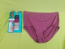 New Pack Of 6 Fruit of The Loom Womens Size 9 Briefs Microfiber Ravel Free Waist