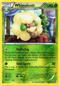 Whimsicott 15/149 B&W Boundaries Crossed REVERSE HOLO MINT! Pokemon