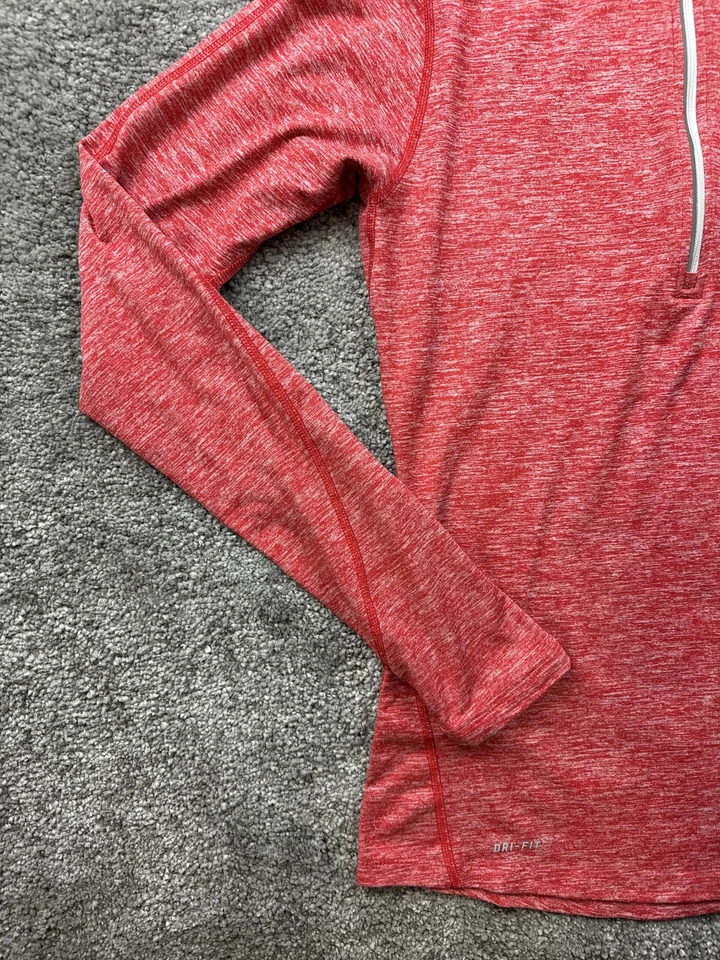 Utah Utes Shirt Womens Small Red NCAA Football Nike Dri Fit Quarter Zip Pullover - Image 4 of 4