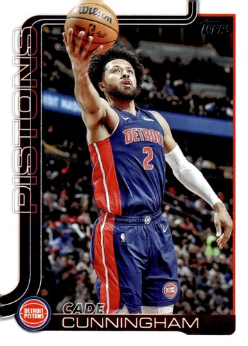 Base de baloncesto de la NBA 2025-26 Topps #40 Cade Cunningham Detroit Pistons - Imagen 1 de 2