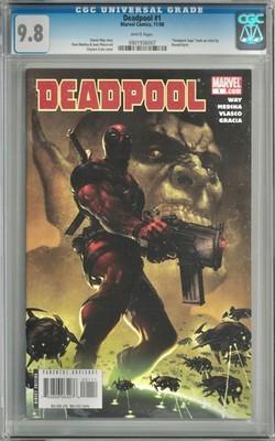 Deadpool #1 CGC 9.8 Universal Blue Label - Clayton Crain Cover
