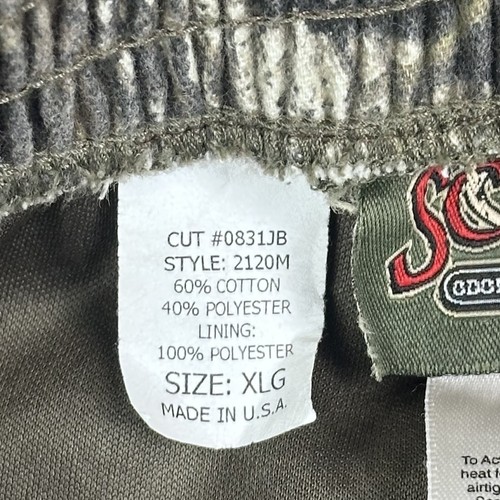 Vintage Mossy Oak Break Up Camo Pants Mens XL ScentLok Hunting USA Stretch Waist - Picture 7 of 17