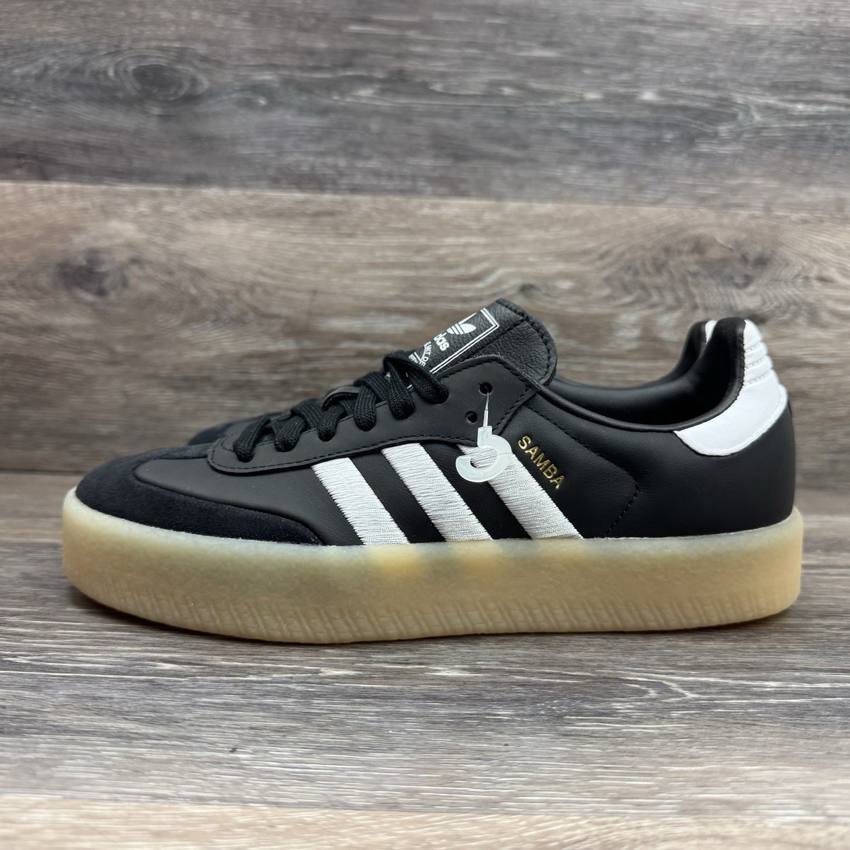 Adidas Samba Sambae Women's Size 10 Black Gum Leather