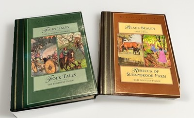 Classic Library SK 2 Bk Lot Fairy Tales Folk Tales Black Beauty As Is GUC HC