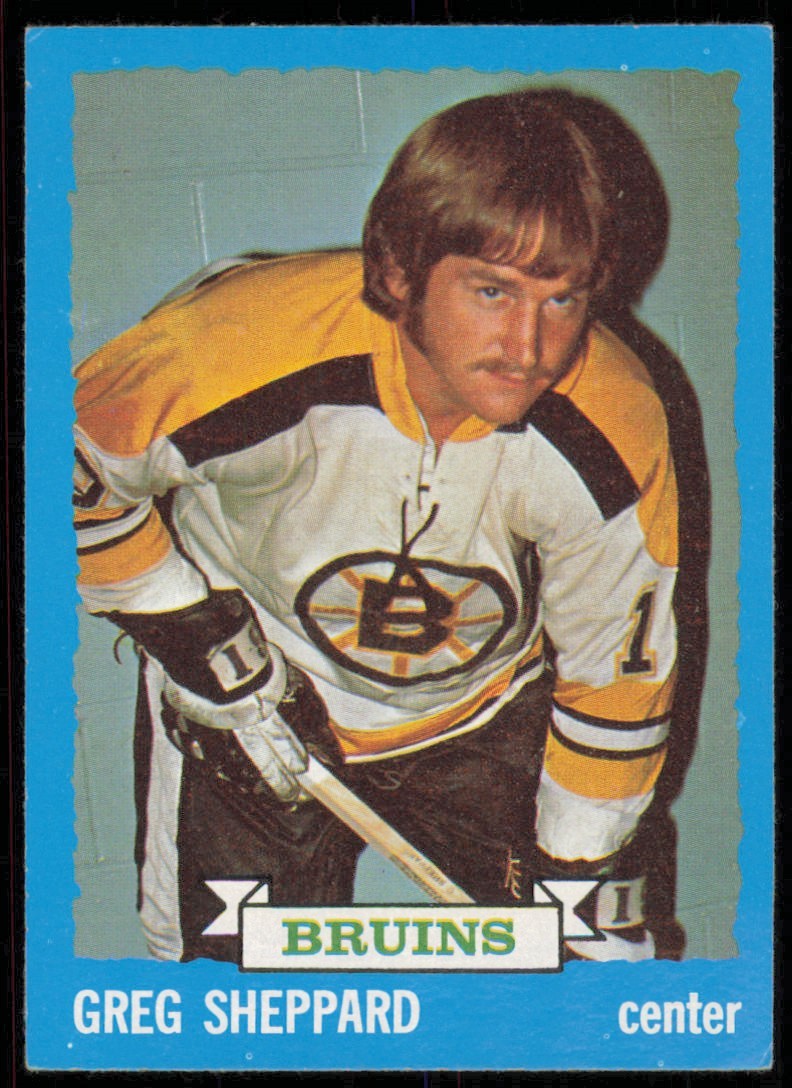 1973-74 TOPPS GREGG SHEPPARD BOSTON BRUINS #8 EX-EXMT