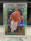 2025 Topps Chrome Mike Trout #100 /99 green logofractor Anaheim Angels