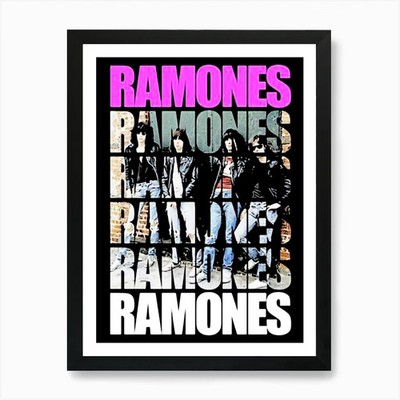 Ramones Band Musik 1 Kunstdruck gerahmt Wandbild Poster Leinwanddruck Bild