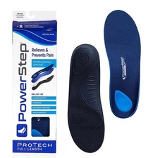 Powerstep ProTech Full Length Size D Men 7-7.5 Women 9-9.5 New Neutral Arch