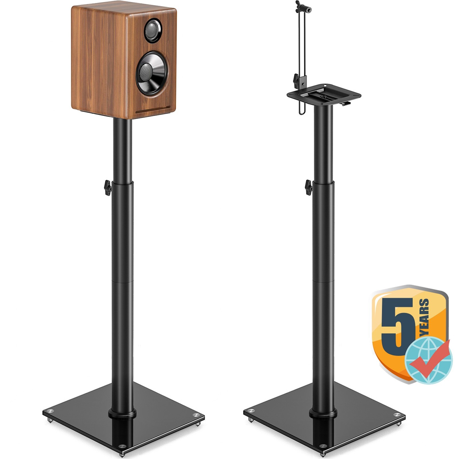 S Pair 45&deg; Swivel Adjustable Stands With Cable Management