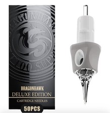 Dragonhawk Tattoo Needles Cartridges 0601RL 50 Count 0.20mm diameter taper 5mm