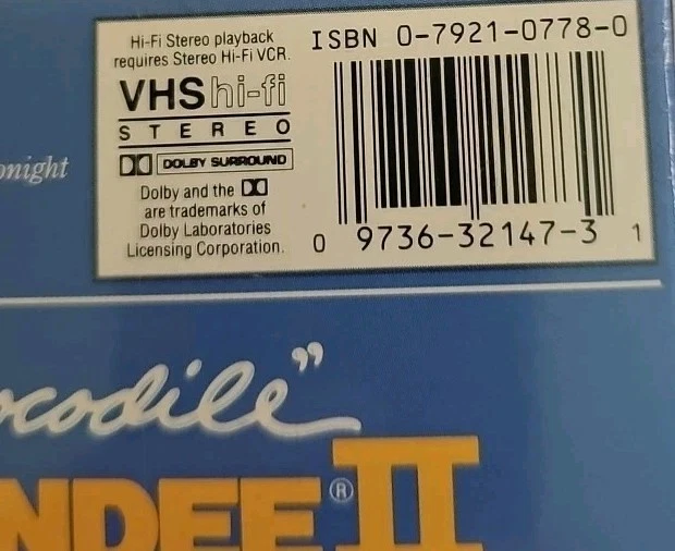 Crocodile Dundee II VHS SEALED Watermarks Paramount Paul Hogan VTG - Image 4 of 4