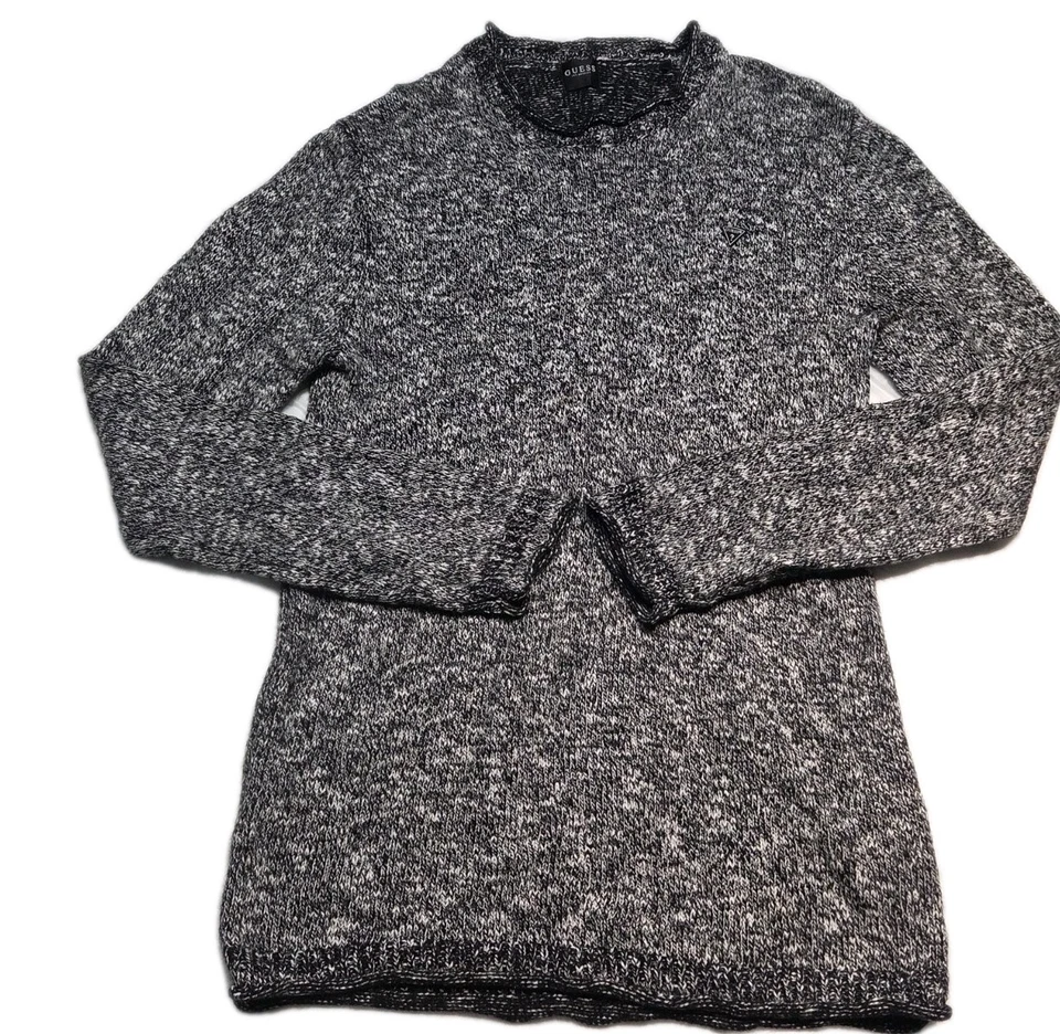 Guess Los Angeles Sweater Men's 2xl Fisherman Cable Knit Crew Neck Long Sleeve  - Image 2 of 4