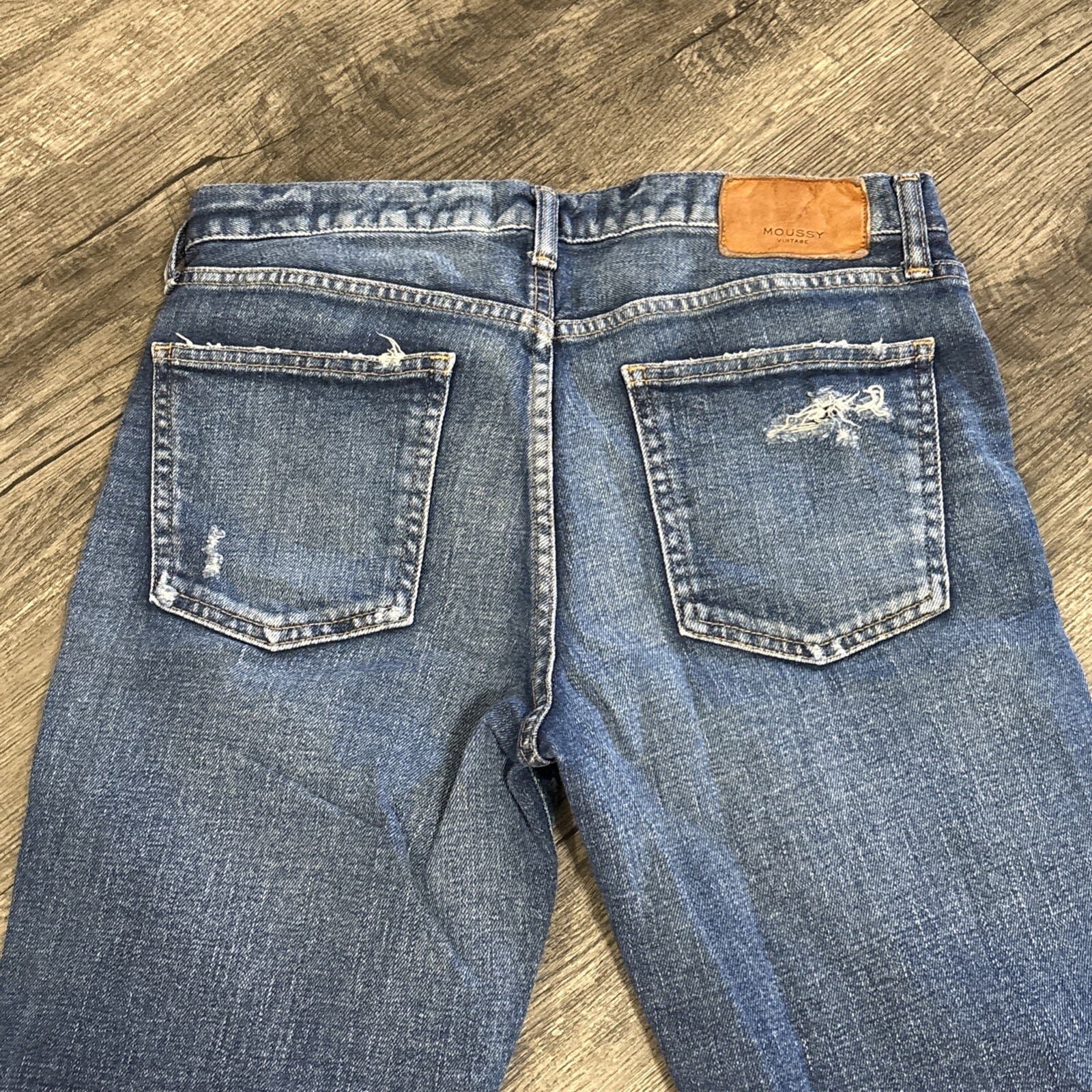 MOUSSY VINTAGE Women's Distressed Skinny Jeans Denim 28 Fits 30 X 26 - View 13