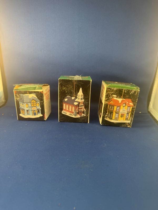 Lot Of 3 Babcock Christmas Ornaments (44)