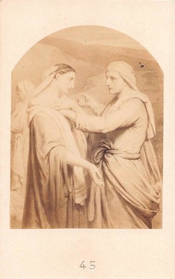 Religious Art Work Artist  Cdv Style Card French (8)