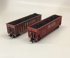 HO Scale Lot Of 2 McKean 3 Bay 100 Ton 12 & 15 Panel Frisco - SLSF Hoppers Load — photo 5